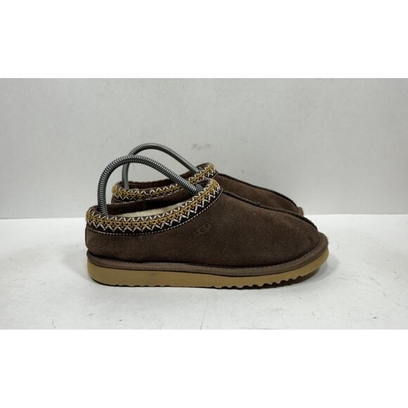 UGG Women's Tasman Slipper Chocolate Size 7 Brown Suede Slippers 5955 - Picture 1 of 8